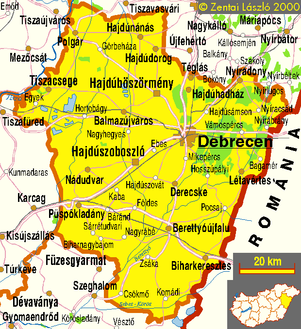 hajdú bihar megye térkép Térképek Magyarország megyéiről, régióiról hajdú bihar megye térkép