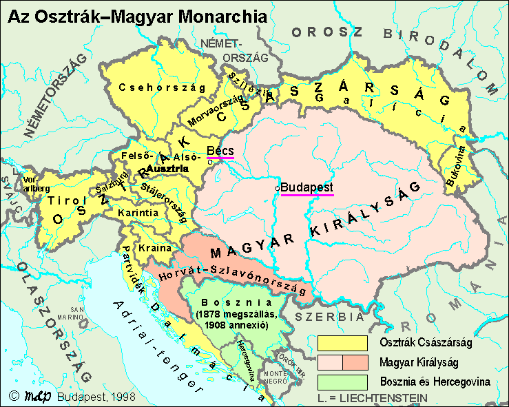 osztrák magyar monarchia térkép Osztrák Magyar Monarchia (1910) osztrák magyar monarchia térkép